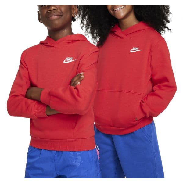 Nike Sweatshirt com Capuz K Nsw Club Flc Hdy Lbr fd3000-657 L (147-158 cm) Vermelho
