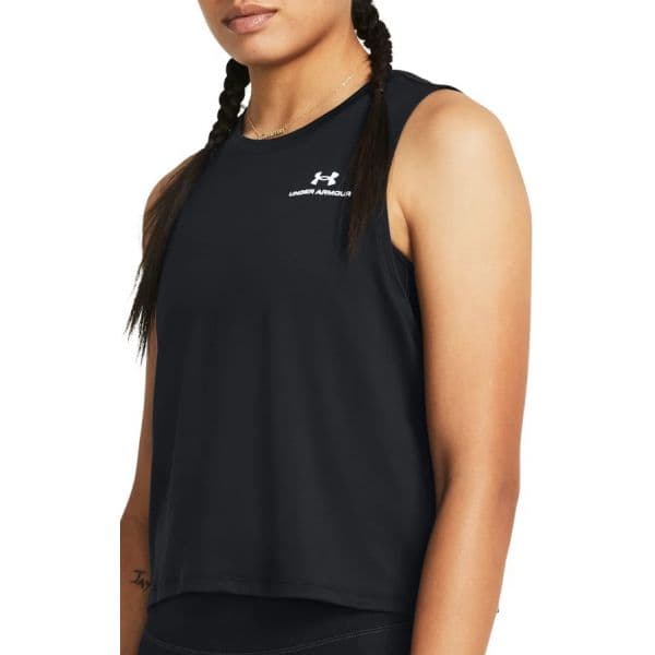 Under Armour Camisola de Alças Vanish Energy Crop Tank-blk 1383654-001 M Preto
