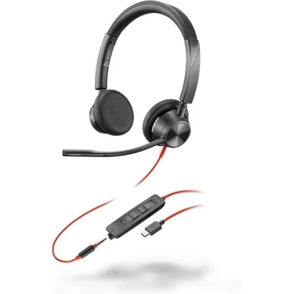 HP Poly Headset Stereo BW 3325 USB-C + 3.5mm + USB-C/A