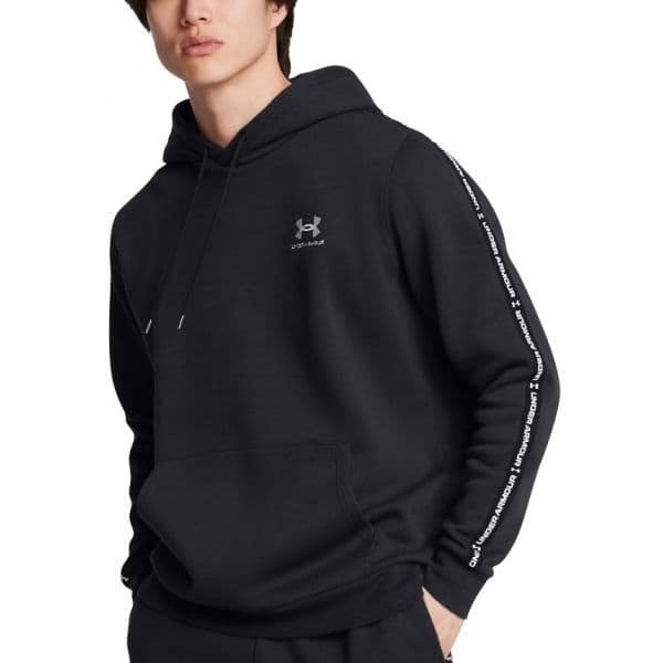 Under Armour Sweatshirt com Capuz Icon Fleece hd Taping-blk 1389356-001 L Preto