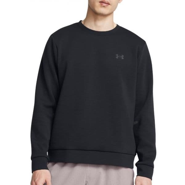 Under Armour Sweatshirt Unstoppable Flc Crew -blk 1389351-001 Xxl Preto
