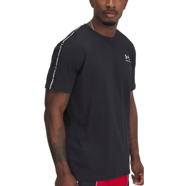 Under Armour T-shirt Icon Hwt Tee Taping 1390300-001 S Preto