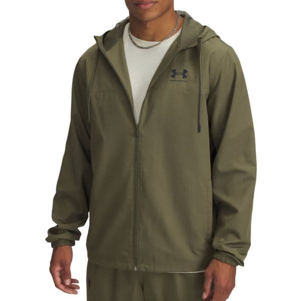 Under Armour Casaco com Capuz Ua Rival Wvn Windbreaker 1390149-390 XL Verde
