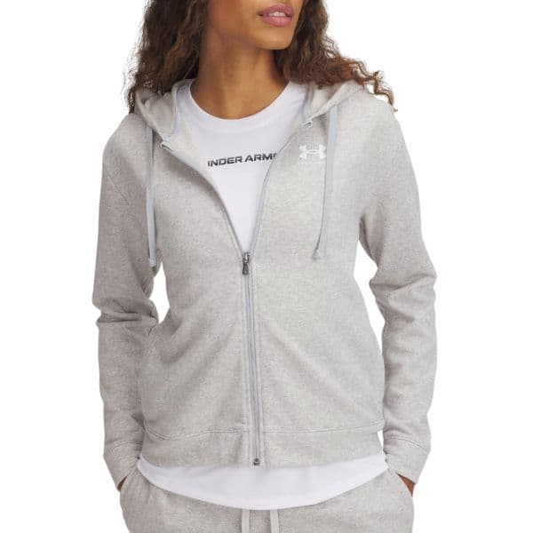 Under Armour Sweatshirt com Capuz Ua Rival Terry Fz 6005509-011 S Branco
