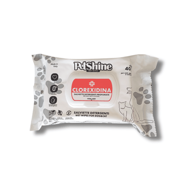 Petshine Toalhitas Clorexidina 40 Unidades