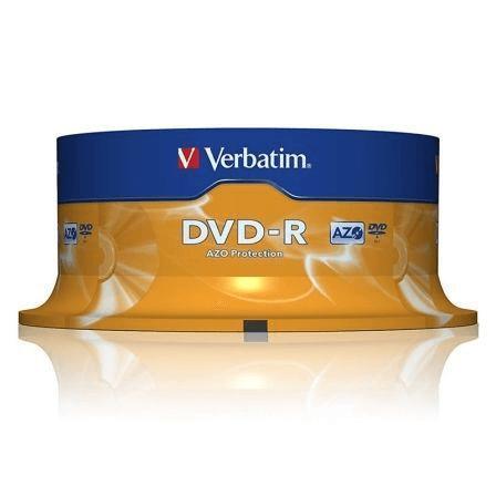 TAMBOR 25 DVD-R 4,7 GB VERBATIM 8X