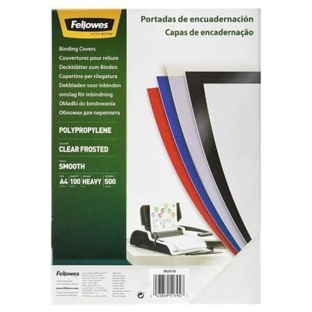 Fellowes 100 un. Fls Capa de Encadernação A4 PP 500mc Clear