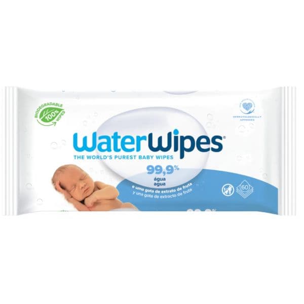 WaterWipes Toalhitas Biodegradáveis 60 Unidades