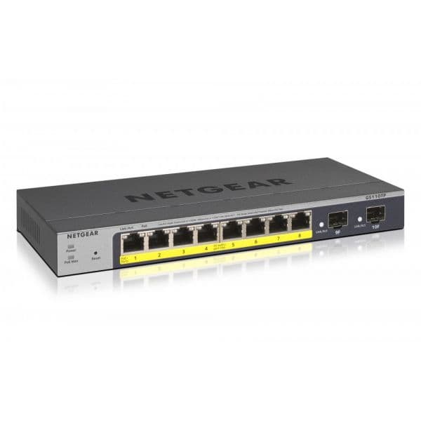 Netgear Switch ProSafe Smart 8 Port 10/100/1000 - GS110TP-300EUS