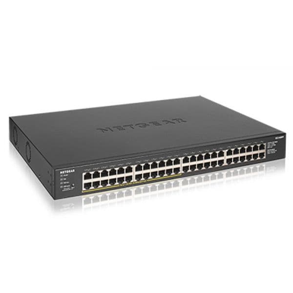 Netgear Switch GS348PP 48 Ports | 10/100/1000 Mbit/s, Auto-mdi/mdix | - GS348PP-100EUS
