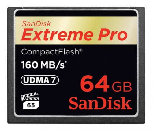 SanDisk 64GB Compact Flash Extreme Pro 160MB/s 1067x - SDCFXPS-064G-X46