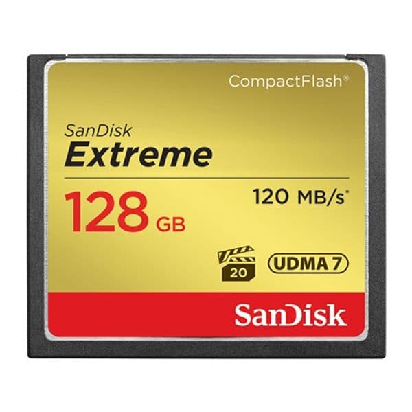 SanDisk 128GB Compact Flash 120MB/s UDMA7 800x - SDCFXSB-128G-G46