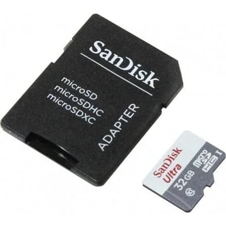 SanDisk 32GB MicroSDHC Ultra Lite Class10 UHS-I + Adapter - SDSQUNR-032G-GN3MA