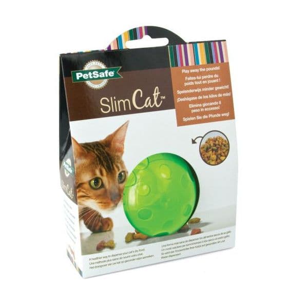 Nayeco Brinquedo Gato Bola Interativa para Comida Slimcat Orange