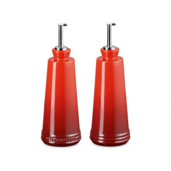 Le Creuset Galheteiro para Azeite e Vinagre em Grés Cereja