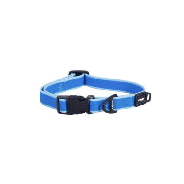 Rogz Coleira Hipoalergénica Amphibian Classic Azul M