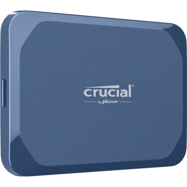 Disco Externo SSD Crucial 2TB X10 USB 3.2 Gen 2x2 Encriptado Azul Mate