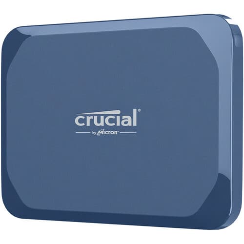 Disco Externo SSD Crucial 2TB X10 USB 3.2 Gen 2x2 Encriptado Azul Mate