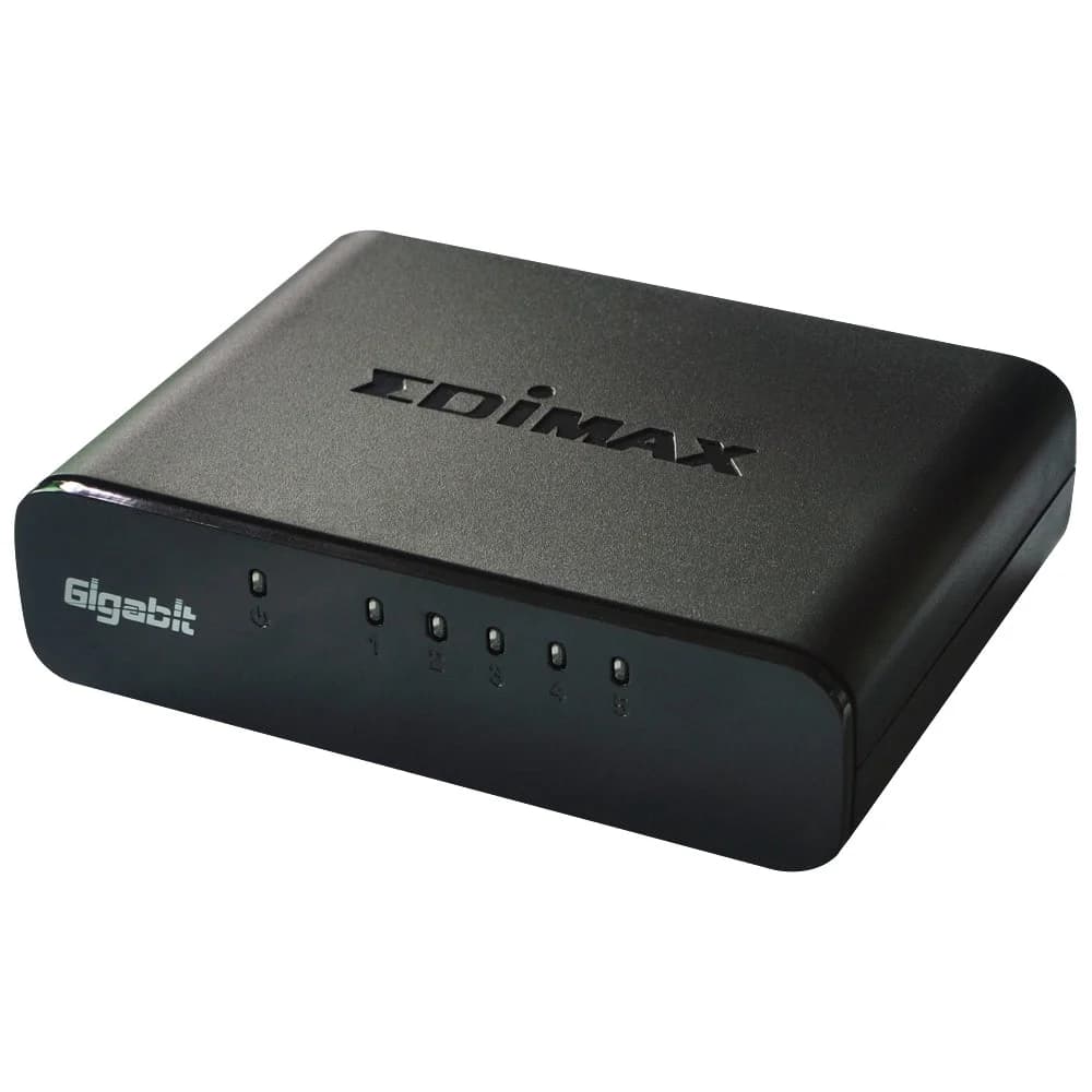 SWITCH GIGABIT 5-PORT DESKTOP PLASTIC GREEN
