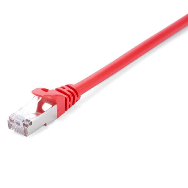 V7 - Cable de red blindado CAT6 STP 01M Rojo - V7CAT6STP-01M-RED