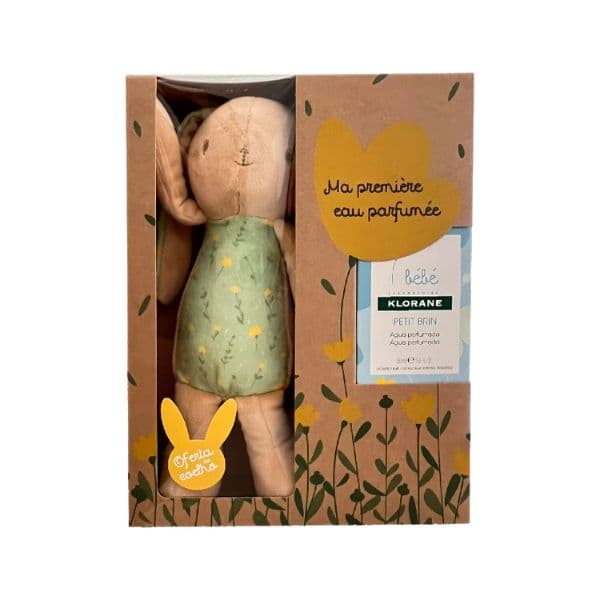 Klorane Bebé Petit Brin Água Perfumada sem Álcool 50ml + Coelho Sortido