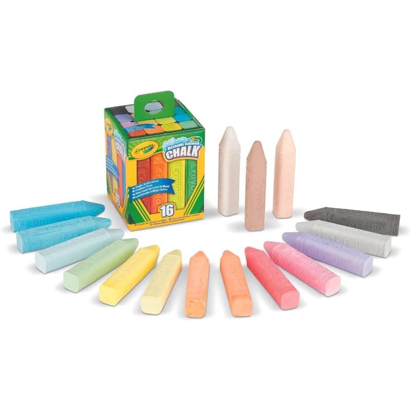 Crayola - Conjunto de 16 Giz Maxi Lavável