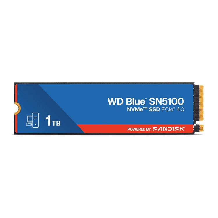 SSD Western Digital 1TB Blue SN5100 NVMe PCIe Gen4 M.2 2280 - WDS100T5B0E