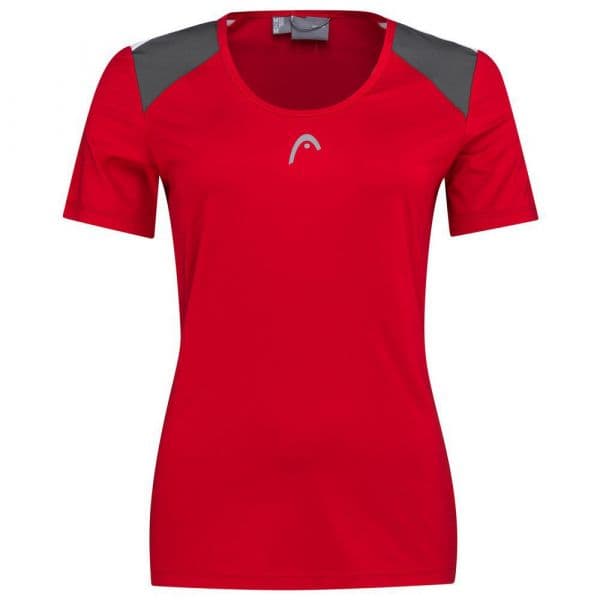 Head Racket Club 22 Short Sleeve T-shirt Vermelho M Mulher
