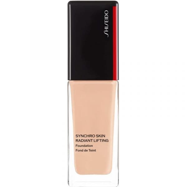 Shiseido Synchro Skin Radiant Lifting Foundation Advanced Base Iluminadora com Efeito Lifting SPF 30 Tom 140 Porcelain 30ml