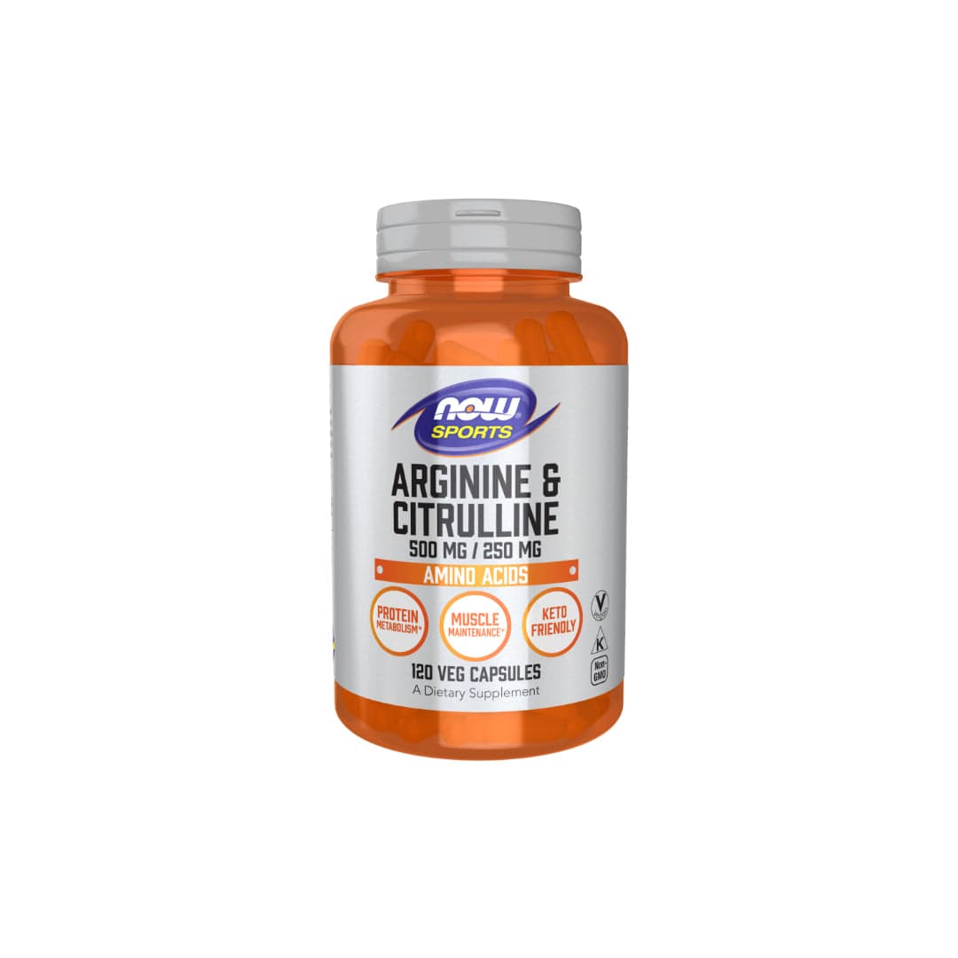 Now Arginine & Citrulline 120 Cápsulas vegetarianas
