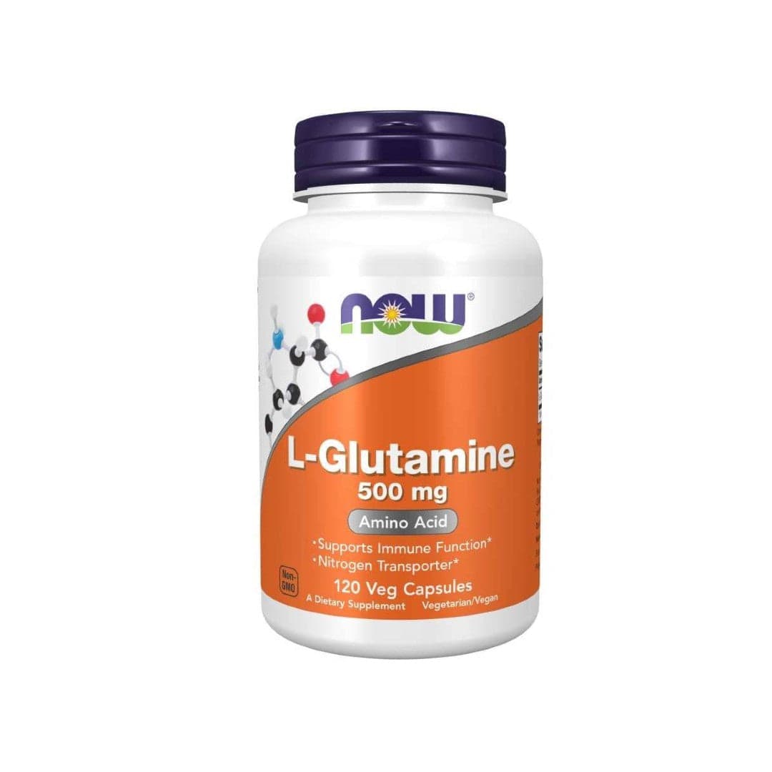Now L-Glutamine 500mg 120 Cápsulas
