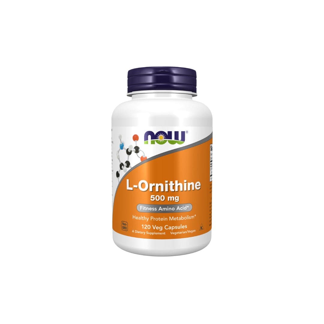 Now L-Ornithine 500mg 120 Cápsulas