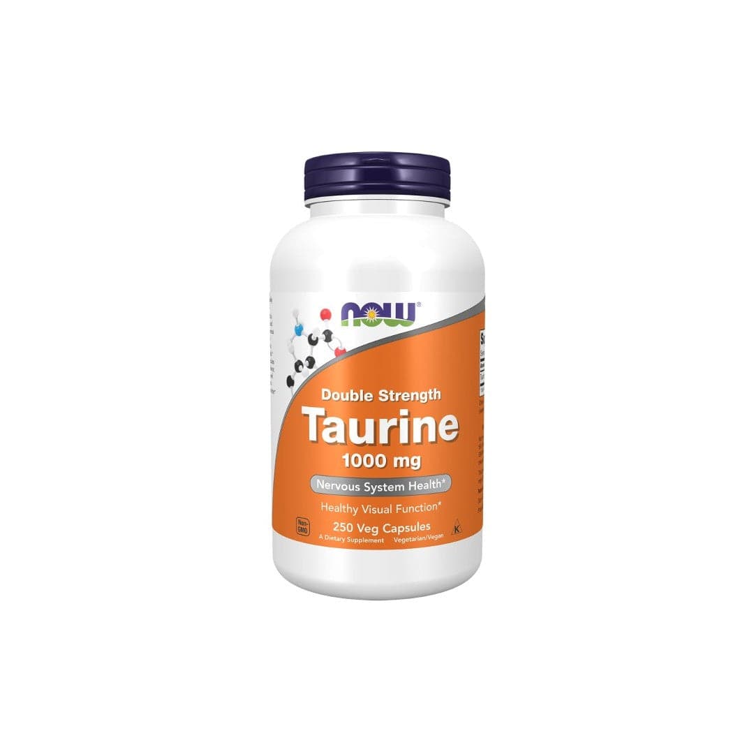 Now Taurina 1000mg 250 Veg Cápsulas