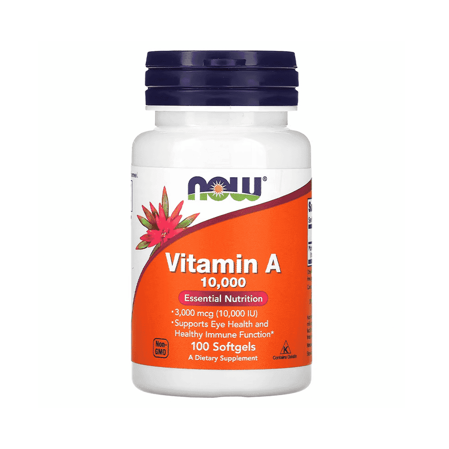 Now Vitamin A 10000 UI. 100 Cápsulas