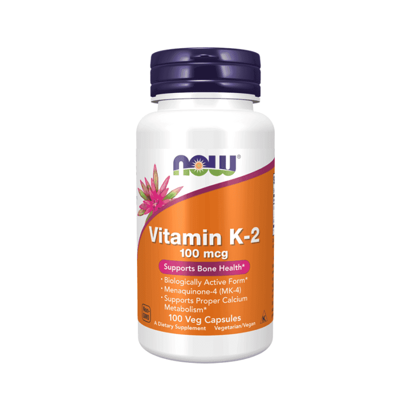Now Vitamin K-2 100mcg 100 Cápsulas Vegetais