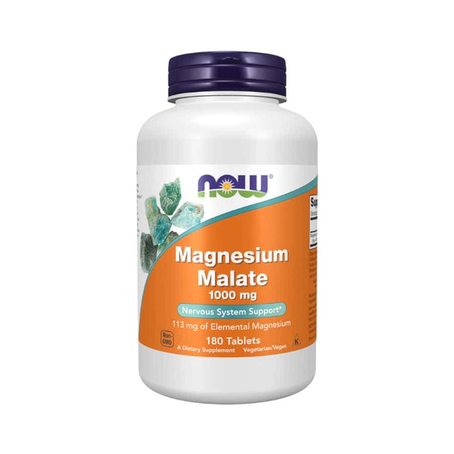Magnesium Malate 1000mg - 180 Comprimidos - Now Foods