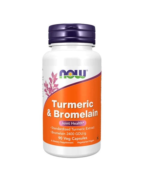 Now Turmeric & Bromelain 90 Cápsulas
