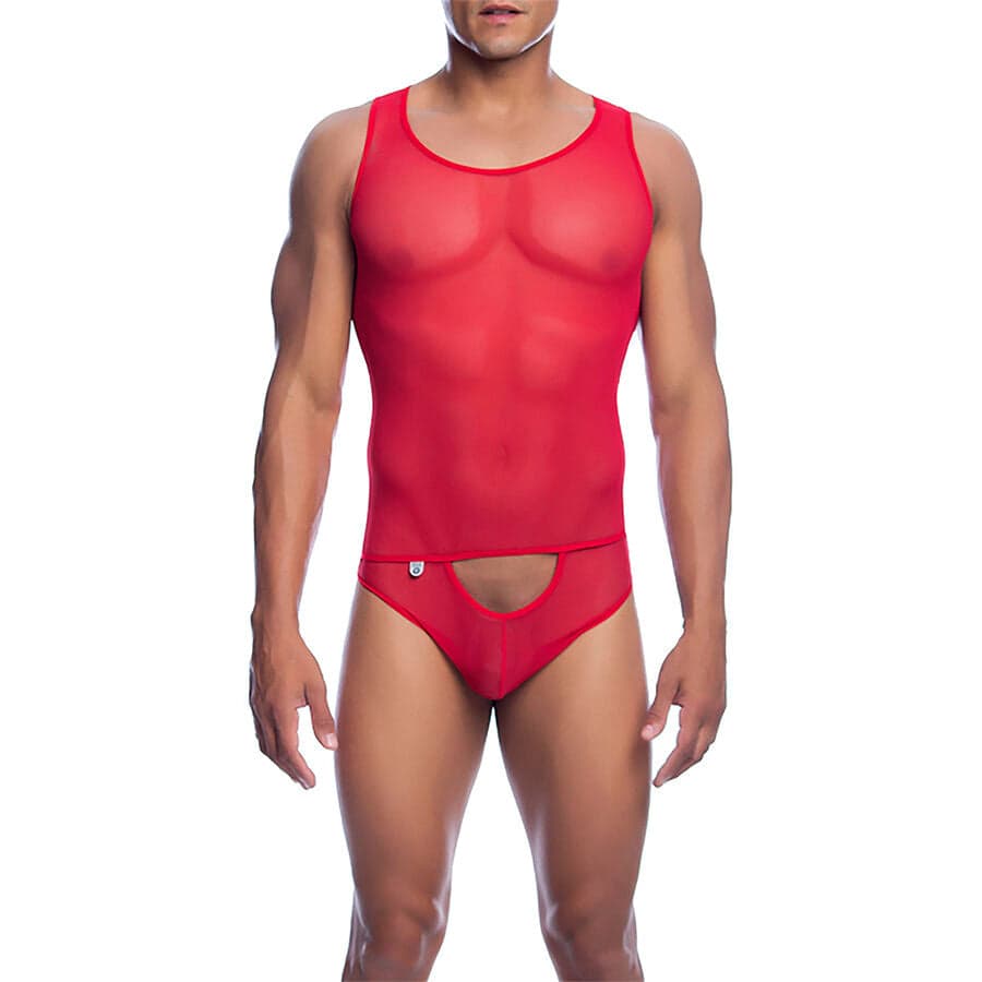 Mob Bodysheer Vermelho Transparente Tamanho L/xl - L/xl - D-243562