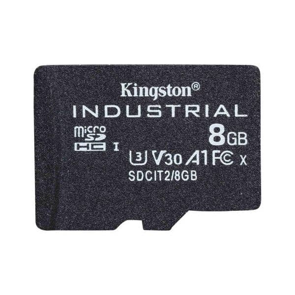 Kingston 8GB Micro SDHC Industrial Temperature Classe 10 UHS-I U1 - SDCIT/8GBSP