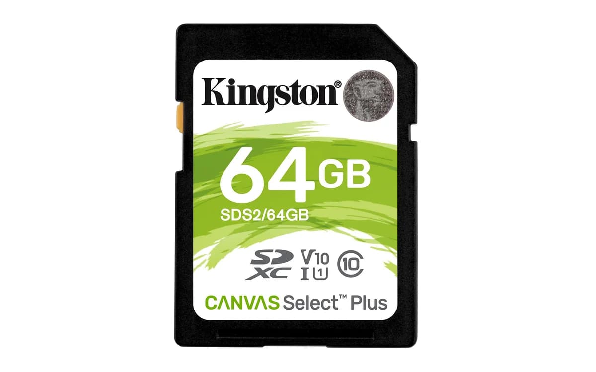 Cartão Memória Kingston Plus C10 U3 V30 UHS-I SDXC 64GB
