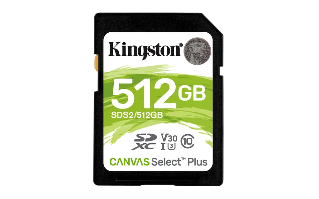 Kingston 512GB SD Canvas Select Plus Class10 U3 - SDS2/512GB