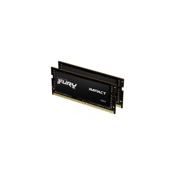Memória RAM Kingston 16GB Fury Impact (2x 8GB) 3200Mhz SODimm DDR4 CL20 1Rx8 - KF432S20IBK2/16