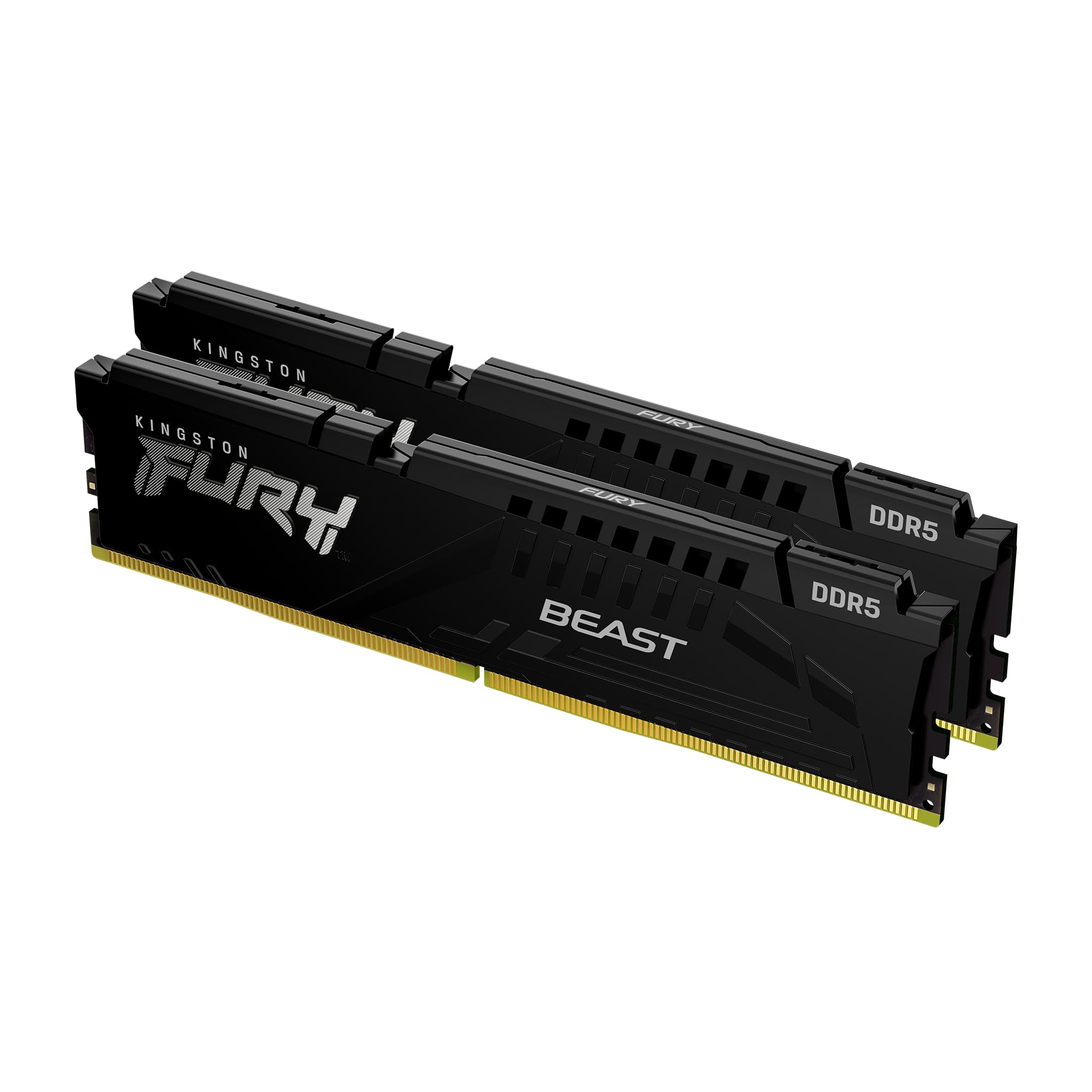 Memória RAM Kingston 32GB Fury Beast Black DDR5 (2x16GB) 5200Mhz CL40 - KF552C40BBK2-32