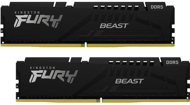 Memória RAM Kingston 32GB FURY BEAST DDR5 5600MHz CL36 - KF556C36BBEK2-32