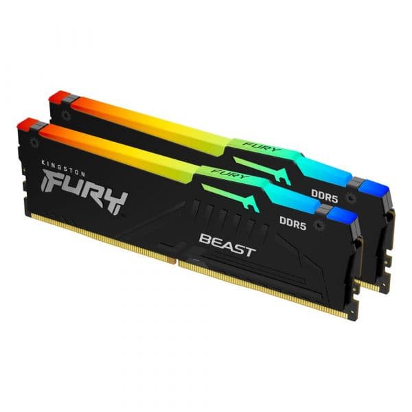 Memória RAM Kingston 16GB Ram 6000MT/s DDR5 CL36 Dimm (kit of 2) Fury Beast Rgb Expo