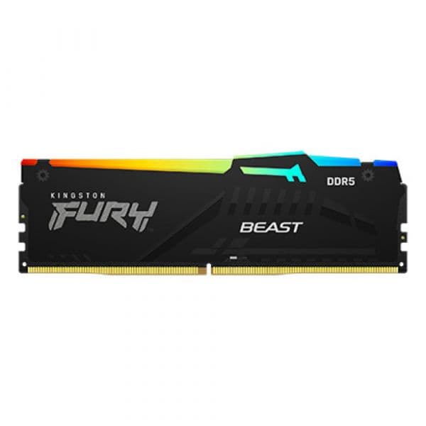 Memória RAM Kingston 8GB Ram 6000MT/s DDR5 CL36 Dimm Fury Beast Rgb Expo