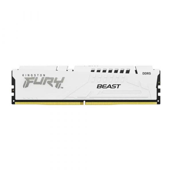 Memória RAM Kingston 16GB 5200 DDR5 DIMM FURY Beast WHT - KF552C40BW-16