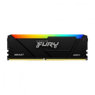 Memória RAM Kingston Memória RAM Dimm 16GB DDR4 3200MT/S CL16 FURY BEAST RGB Preta