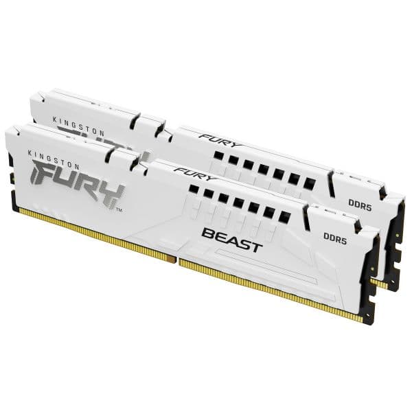 Memória RAM Kingston 64GB (2x32GB) FURY Beast DDR5-6400 CL32 288-Pin White
