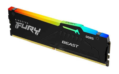 Memória RAM Kingston 16GB FURY Beast RGB EXPO 6000MT/s CL36 DDR5 Black